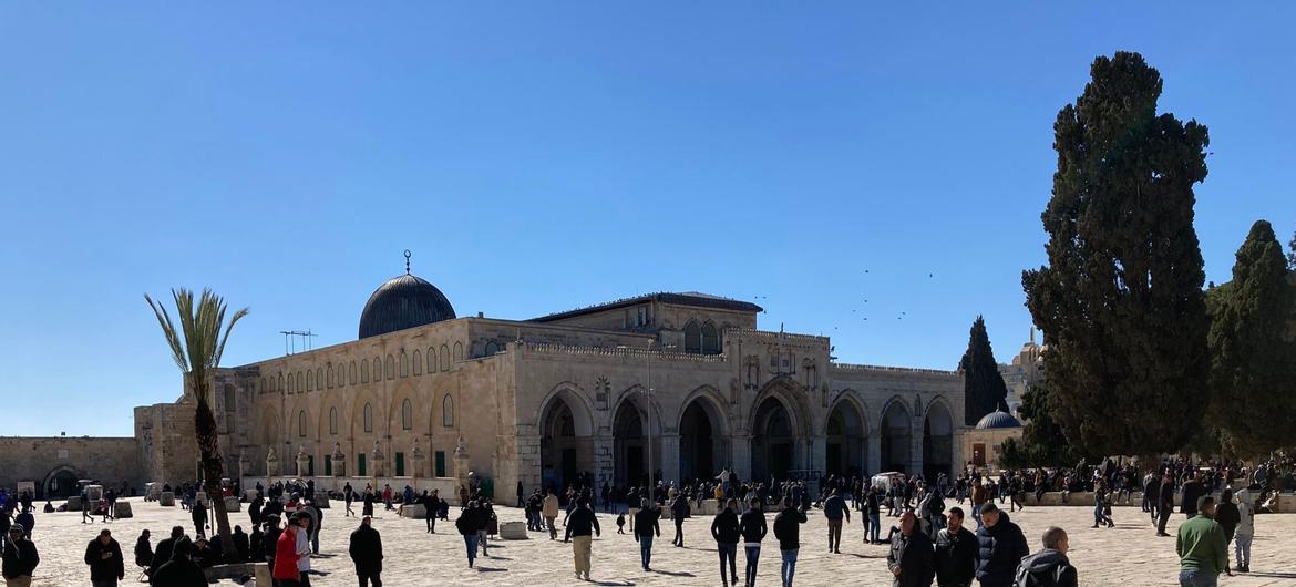 مسجد الاقصی در بیت المقدس.